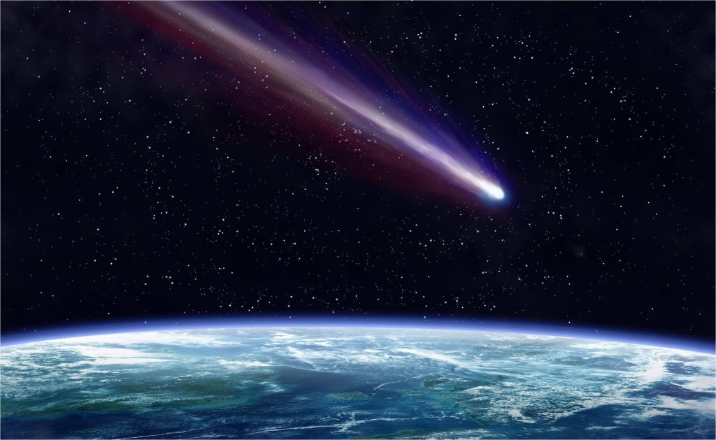 Los meteoritos comienzan a entrar en combustion al contacto con los gases de la mesosfera
