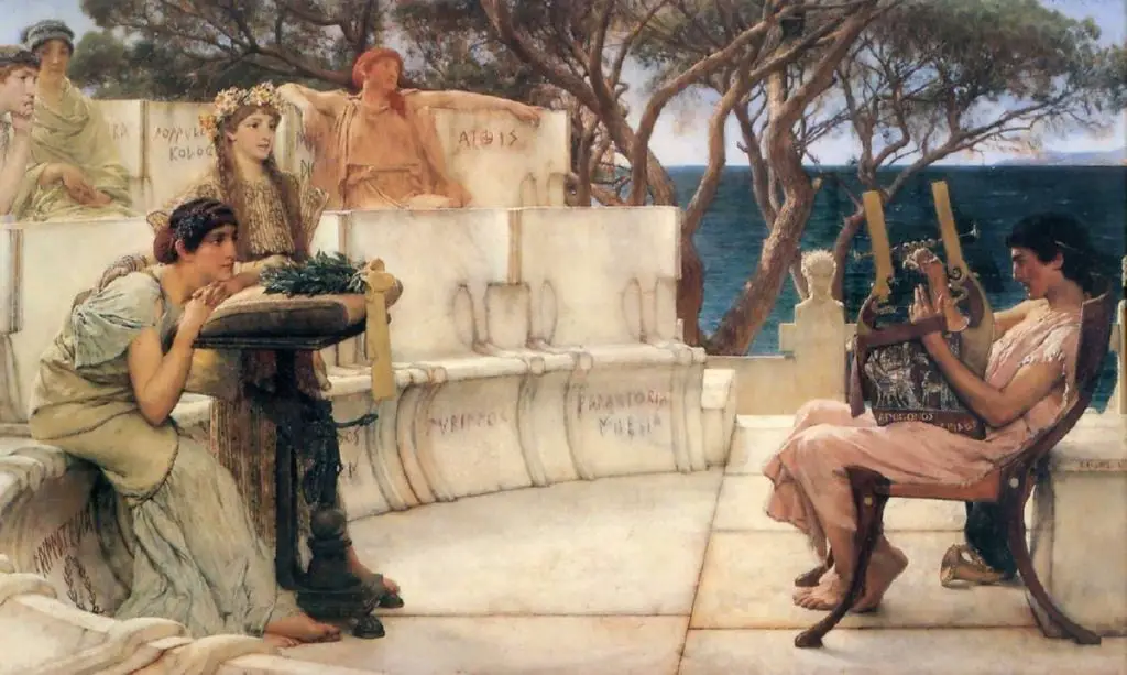 La poesia tiene sus origenes en la antigua grecia