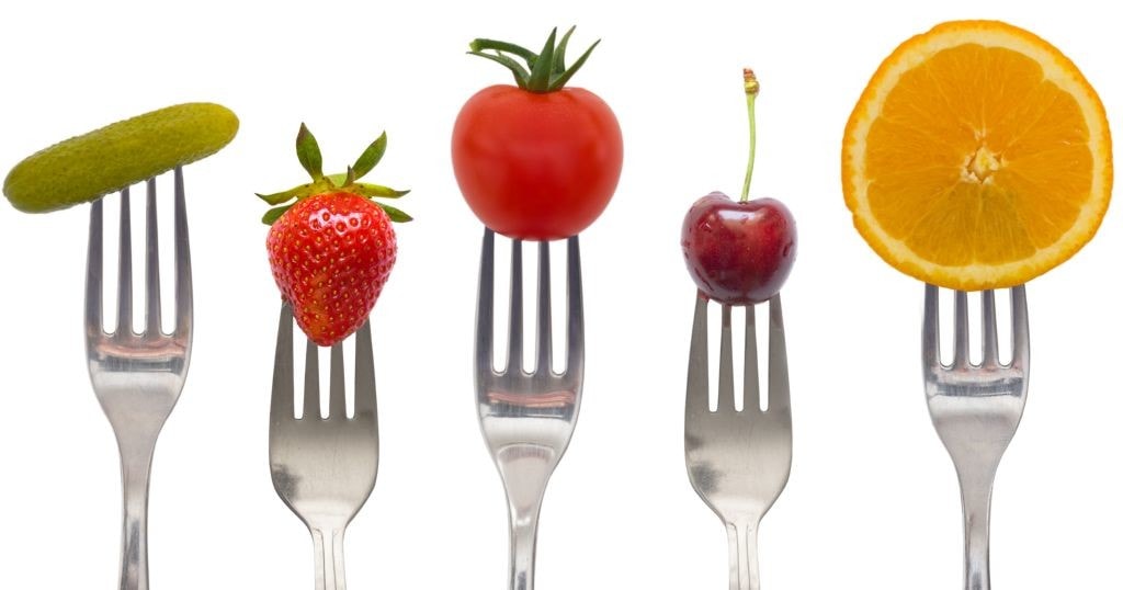 La fruta y los vegetales son una gran fuente de energia