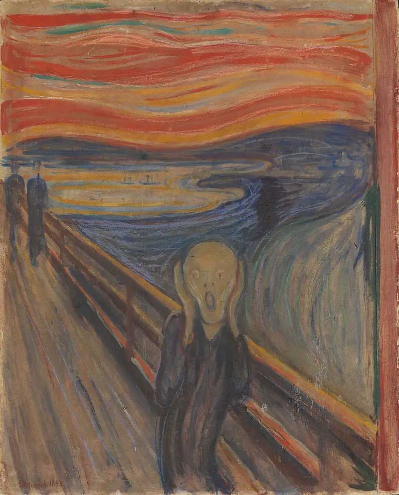 “El Grito” de Edvard Munch, un artista conocido por ser un poco audaz e impulsivo