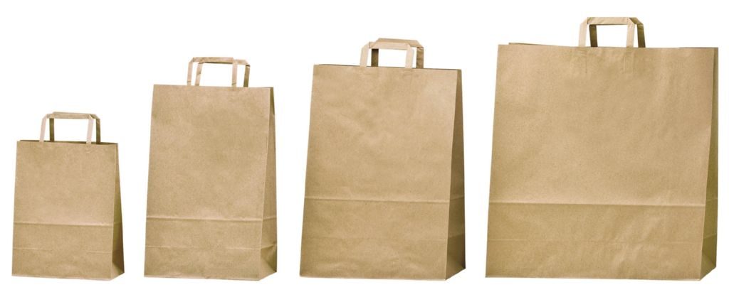 El papel marrón puede ser encontrado en bolsas de supermercado o en tiendas ecológicas