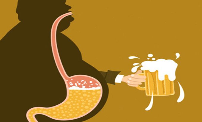alcohol causa gastritis
