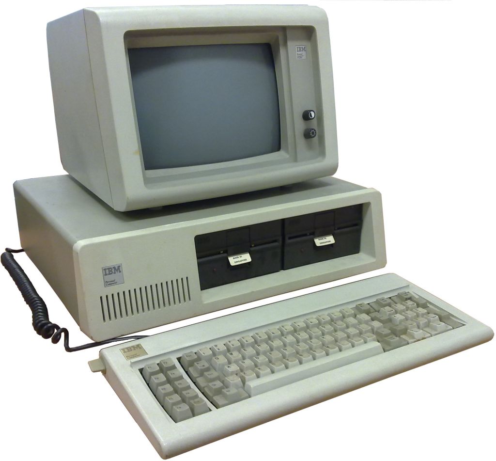 IBM PC, una de las primeras computadoras personales.