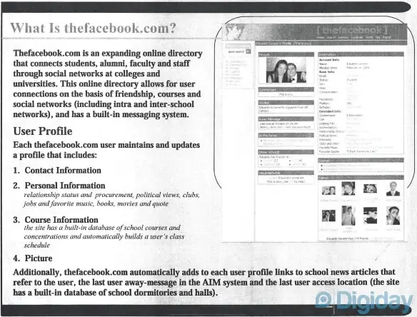 Pitch TheFacebook 2004