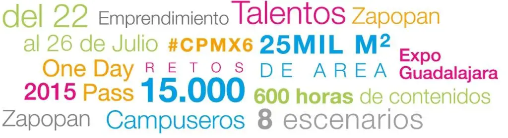 CPMX6 tendrá más de 600 horas de contenidos. Imagen: sitio web de Campus Party.