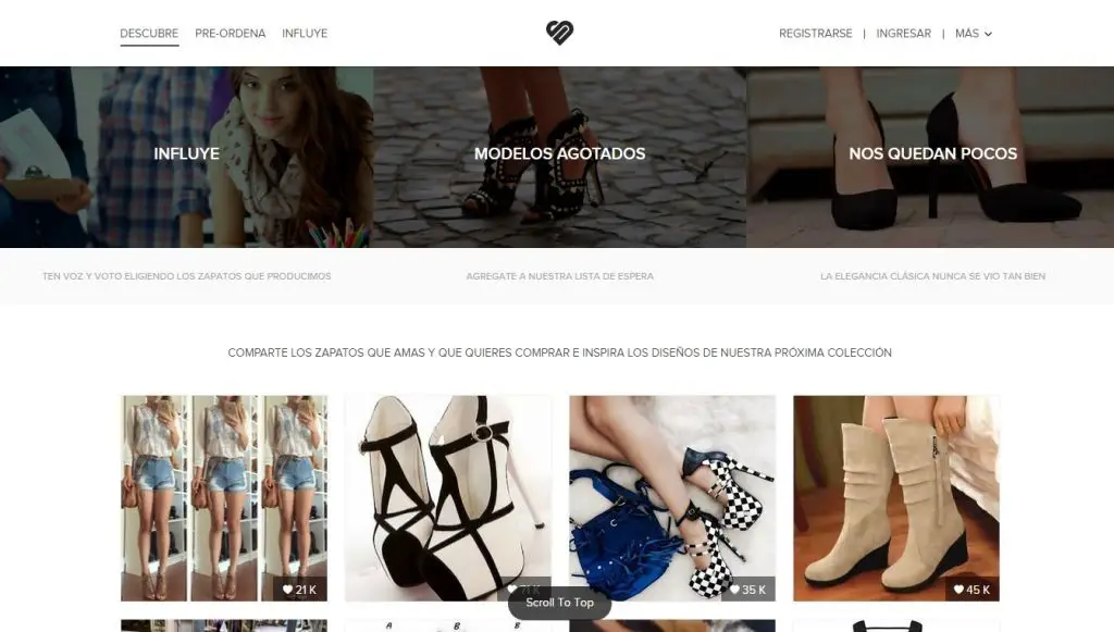 Yo Amo Los Zapatos sitio web