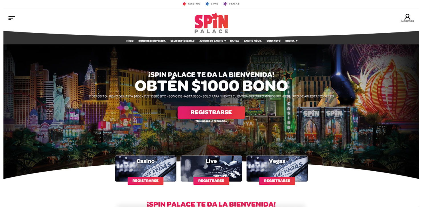 como registrarse en casino online Spin Palace