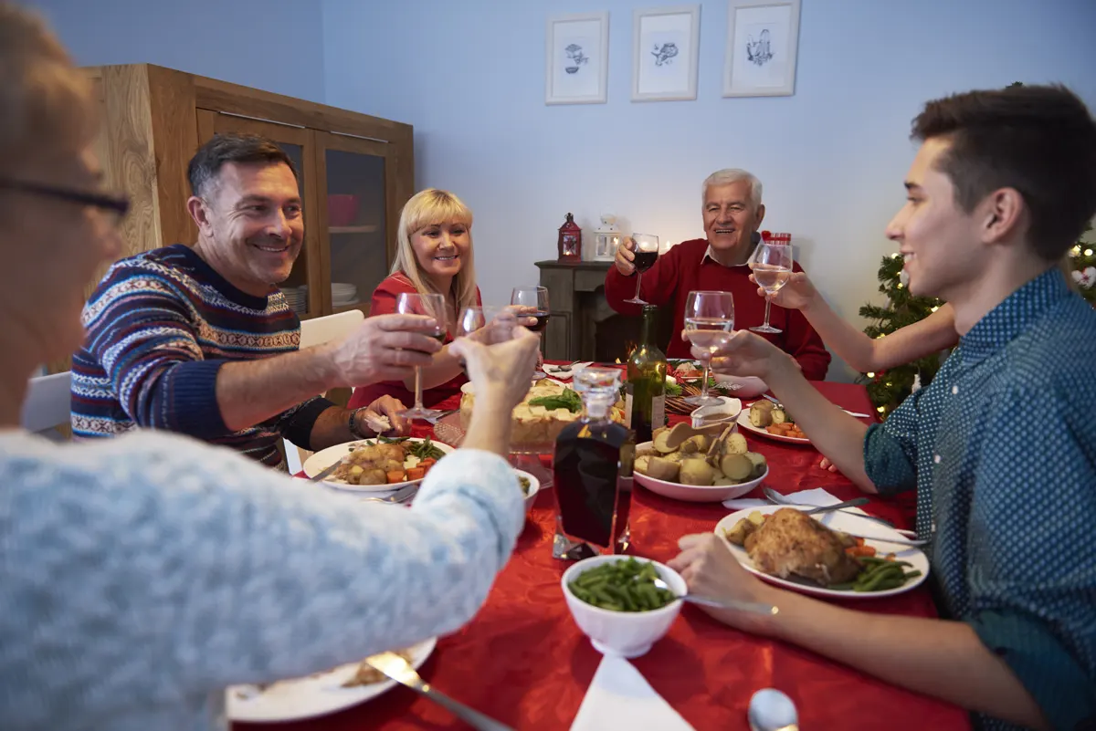 reuniones familiares en Navidad